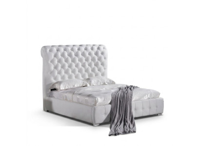 Chesterfield hecho a medida, color seleccionable, cama doble, camas lila, marrón, beige.