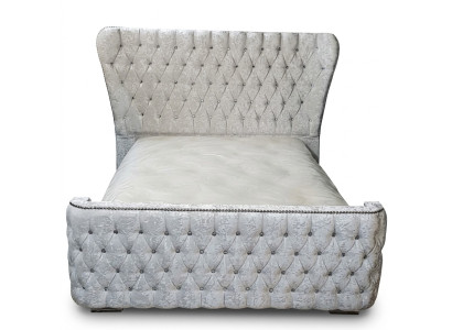 Cama Chesterfield dormitorio cama textil 180x200cm terciopelo Big Hotel camas nuevas