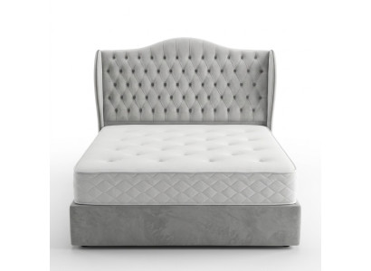 Cama Chesterfield diseño dormitorio inglés Cama 180x200cm tela acolchada