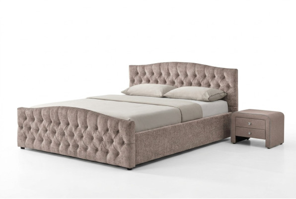 Cama acolchada de diseñador Textil Cuero para camas 180x200cm Dormitorio