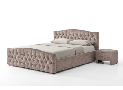 Cama acolchada de diseñador Textil Cuero para camas 180x200cm Dormitorio