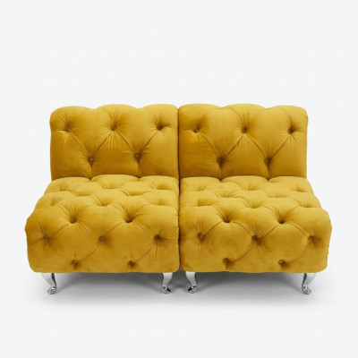 Chesterfield Hotel cama doble de cuero dormitorio tapizado camas de lujo 200x200cm.
