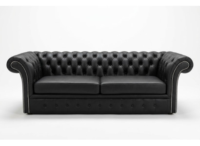 Elegante sofá Chesterfield, sofá diseñador, conjunto de tapizados decorativos.