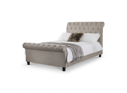 Diseño Chesterfield Cama Inglesa Gris 160/180x200 Cama Doble Camas