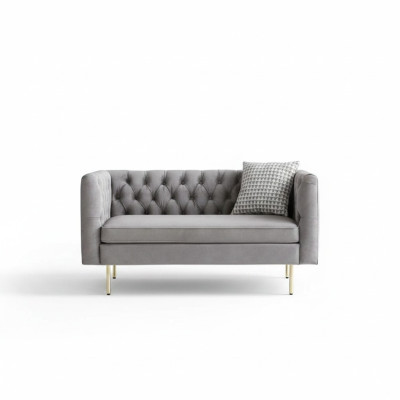 Cama doble Chesterfield de diseñador blanco, camas de lujo para dormitorio.