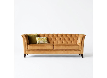 Oranger Chesterfield de 3 plazas Sofá de lujo moderno para sala de estar