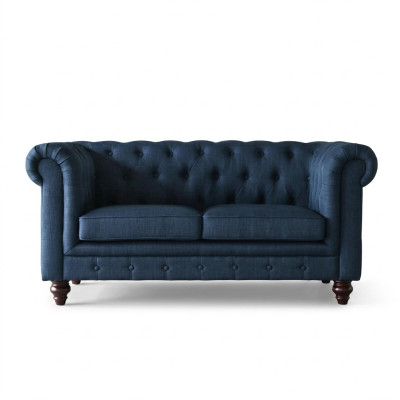 Muebles de estilo inglés Chesterfield Sofá de dos plazas Rosa Multicolor Amarillo Azul Sofa