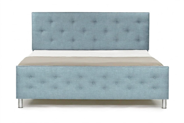 Diseño Chesterfield, cama doble de 140/160/180x200 estilo inglés, color turquesa acolchado.
