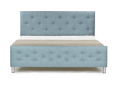 Diseño Chesterfield, cama doble de 140/160/180x200 estilo inglés, color turquesa acolchado.
