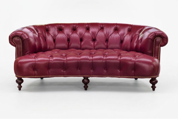 Diseñador Chesterfield sofá de tres plazas rosa sofá de lujo diseño