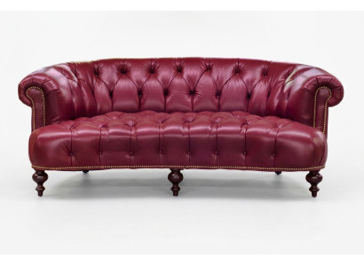 Diseñador Chesterfield sofá de tres plazas rosa sofá de lujo diseño