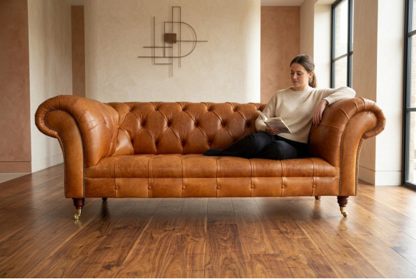 Sofá Chesterfield de terciopelo de tres plazas. Sofás de diseño, sofás tapizados, sofás de terciopelo de 220 cm.