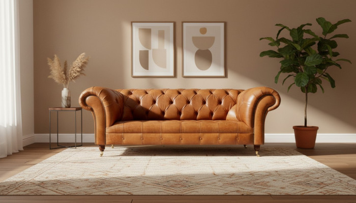 Sofá Chesterfield de terciopelo de tres plazas. Sofás de diseño, sofás tapizados, sofás de terciopelo de 220 cm.