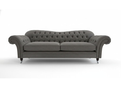 Sofá de tela Chesterfield Sofá Set de sofá de 4 plazas Diseño de tapicería moderno