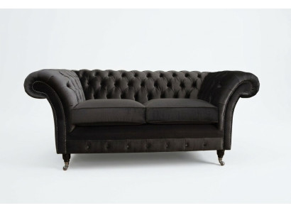 Sofá Chesterfield de 2 plazas diseño de tapicería sofás juego de sala nuevo de dos plazas