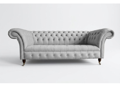Sofá de diseño de tres plazas tapizado para la sala de estar, moderno, textil, mueble de 3 plazas.