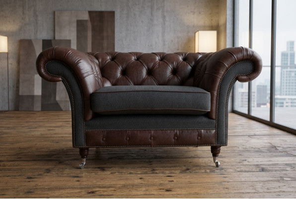 Sofá Chesterfield Sofá Conjunto de tapicería 1,5 plazas Sofás Clásico Individual