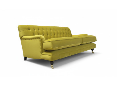 Sofá de diseño Chesterfield de 3 plazas Sofá Sofás Tapizados Sofás de Tela de tres plazas
