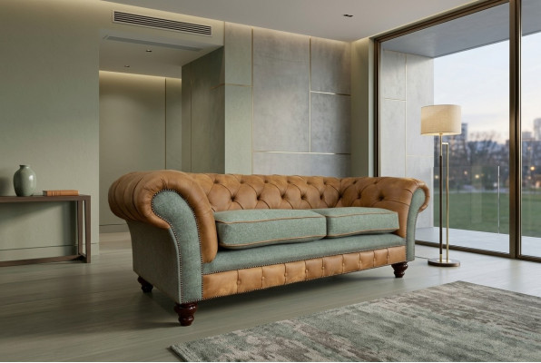 Sofá de diseñador 3 plazas Sofá tapizado Sofás de tela para la sala de estar Textil Sofá