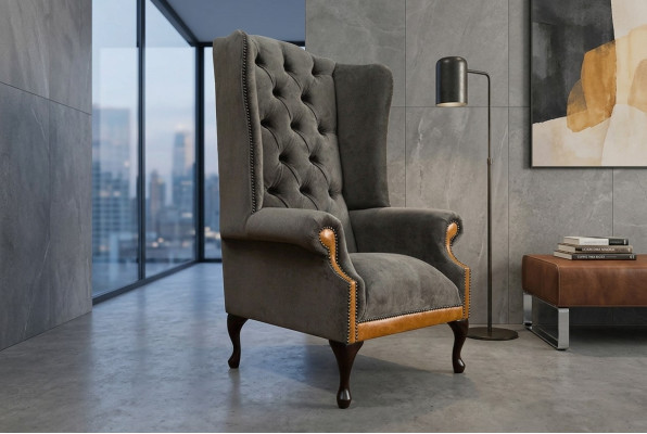 Chesterfield terciopelo sillón sofá sofás diseño lujo sofá relajarse televisión nuevo