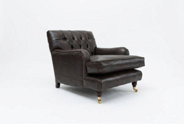 Sofá de diseño Chesterfield Sillón Sofá Tapizado Lujo Textil Sofá de una plaza #299