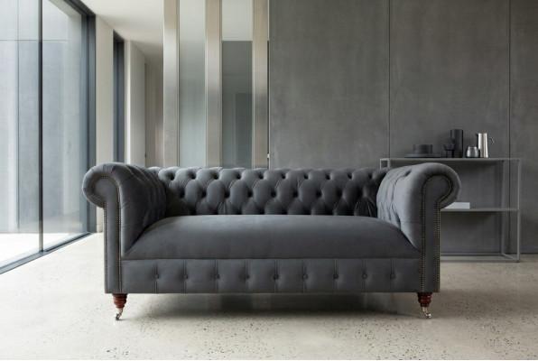 sofá clásico de salón Chesterfield muebles sofá asiento acolchado sofás de sofá