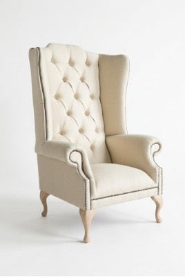 Chesterfield sillón de orejas de una plaza sofá sofá tapizado terciopelo cuero tela relax nuevo.