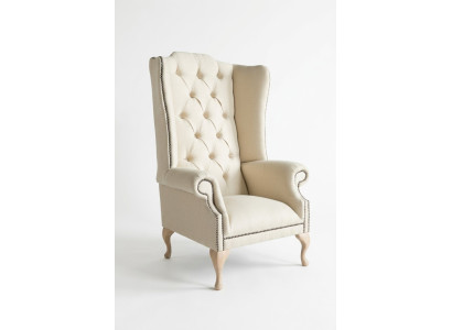 Chesterfield sillón de orejas de una plaza sofá sofá tapizado terciopelo cuero tela relax nuevo.