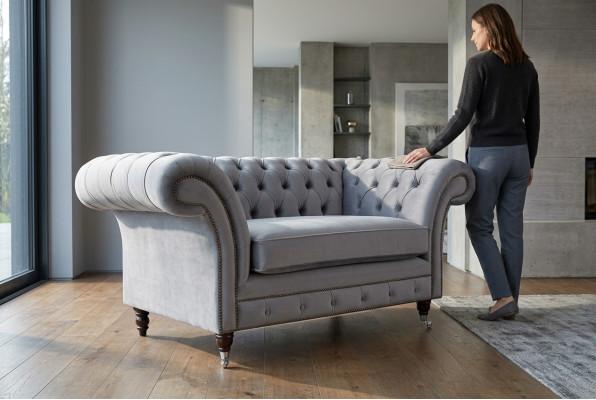 Sofá Chesterfield Sofá Conjunto de tapizados 1,5 plazas Sofás Clásicos Individuales