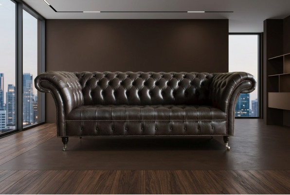 Chesterfield sofá de tela sofá de cuero sofá sofá tapizado salón medida personalizada