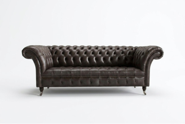 Chesterfield sofá de tela sofá de cuero sofá sofá tapizado salón medida personalizada