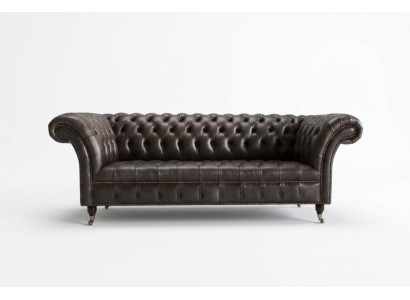 Chesterfield sofá de tela sofá de cuero sofá sofá tapizado salón medida personalizada