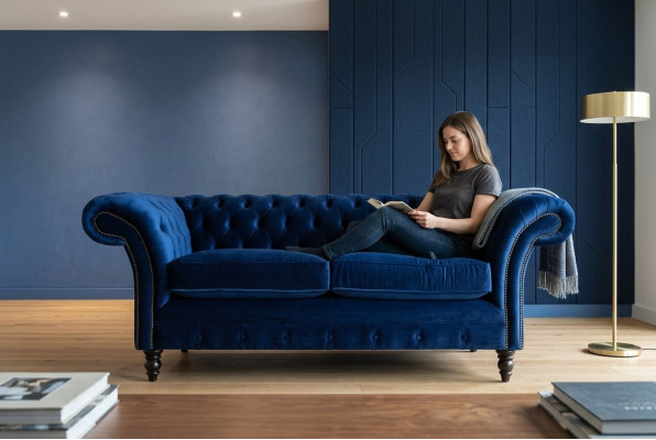 Sofá Chesterfield de 2 plazas Tapizado Sofás de diseñador Conjunto de sofás de dos plazas