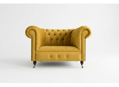 Sofá tipo Chesterfield, sillón, sofá tapizado de diseño de lujo en tela Orejas Sofá