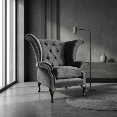 Chesterfield sillón Sofá de televisión de 1 plaza Sofá de tela Tapicería de tela