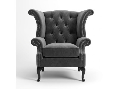 Chesterfield sillón Sofá de televisión de 1 plaza Sofá de tela Tapicería de tela