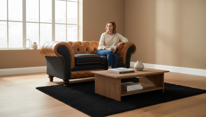 clásico sala de estar Chesterfield muebles sofá sofás asientos tapizados sofás