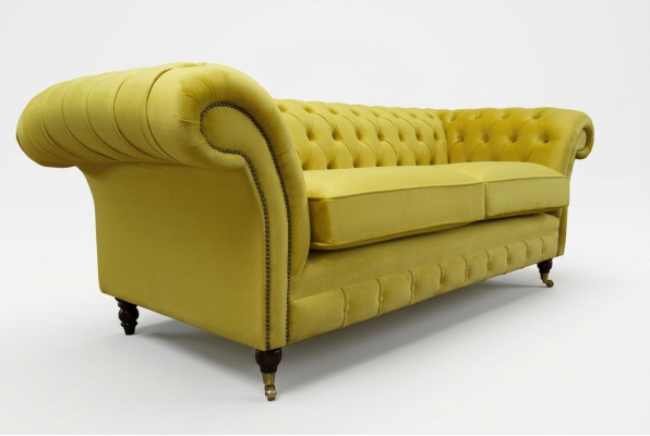 Chesterfield sofá de 3 plazas Sofá de diseñador Sofás Tapizados Sofás Telas Textiles Nuevos