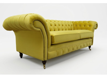 Chesterfield sofá de 3 plazas Sofá de diseñador Sofás Tapizados Sofás Telas Textiles Nuevos