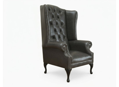 Chesterfield sillón individual de orejas sofá sofá relax tapizado terciopelo cuero tela