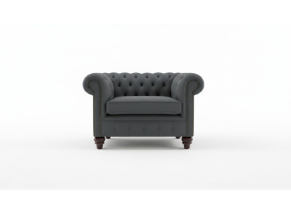 Chesterfield Diseño Sillón Sofá Tapicería Lujo Textil Sofá 1 Plaza Uniplaza