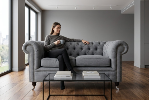 Sofá Chesterfield clásico Sofás asientos acolchados sofás sala de estar