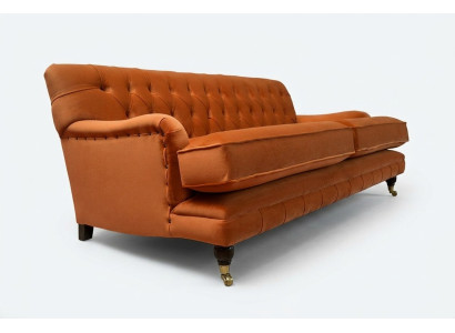 Chesterfield sofá Cojines de asiento resistentes y de alta calidad sofá de tres plazas