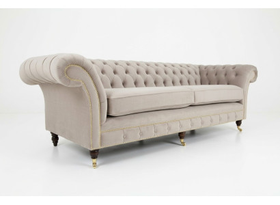 Sofá de 4 plazas, sofá XXL, asiento acolchado, sofás, sofás Chesterfield de diseño.