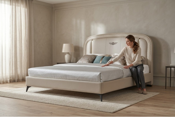 Cama de diseño de lujo acolchada para hotel doble decoración camas 180x200cm dormitorio de dormir