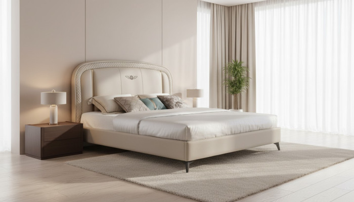 Cama de diseño de lujo acolchada para hotel doble decoración camas 180x200cm dormitorio de dormir