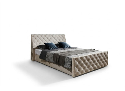 Cama Chesterfield cama cuero 180x200cm cabecera matrimonio diseño cuero muebles de hotel.
