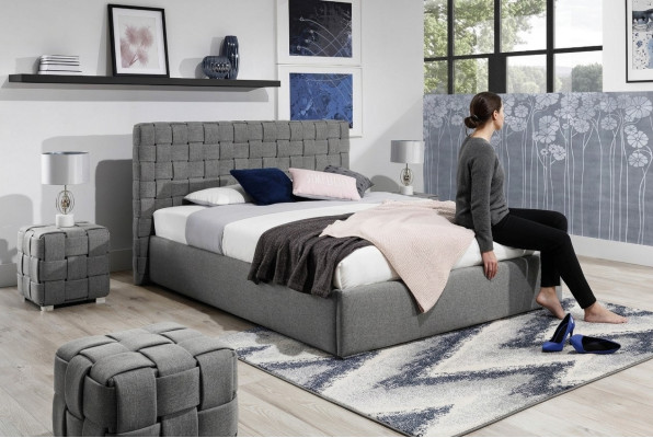 Cama acolchada de diseño de lujo doble para hoteles de matrimonio, habitación de descanso nueva de 200x200cm.