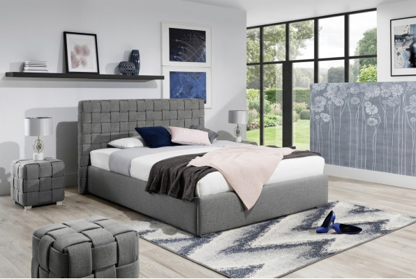 Cama acolchada de diseño de lujo doble para hoteles de matrimonio, habitación de descanso nueva de 200x200cm.