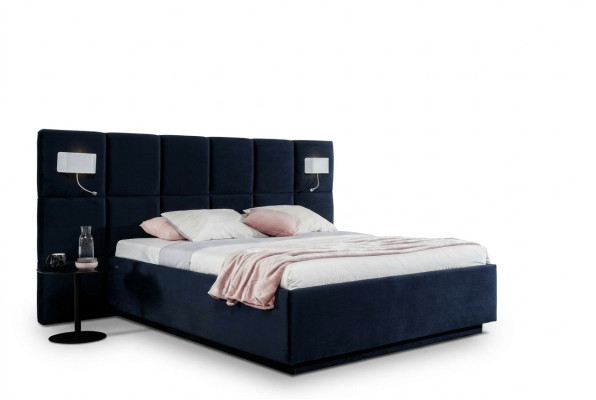Diseño de dormitorio cama de lujo 200x200 Telas Camas Doble Estructura de cama